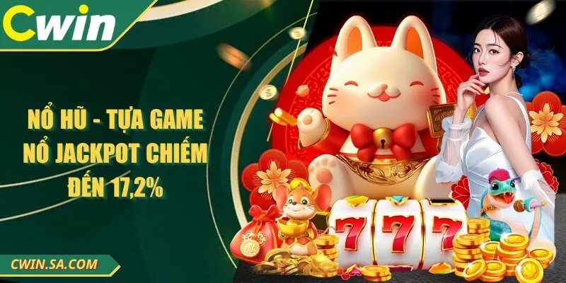 Nổ hũ - Tựa game nổ jackpot chiếm đến 17,2%
